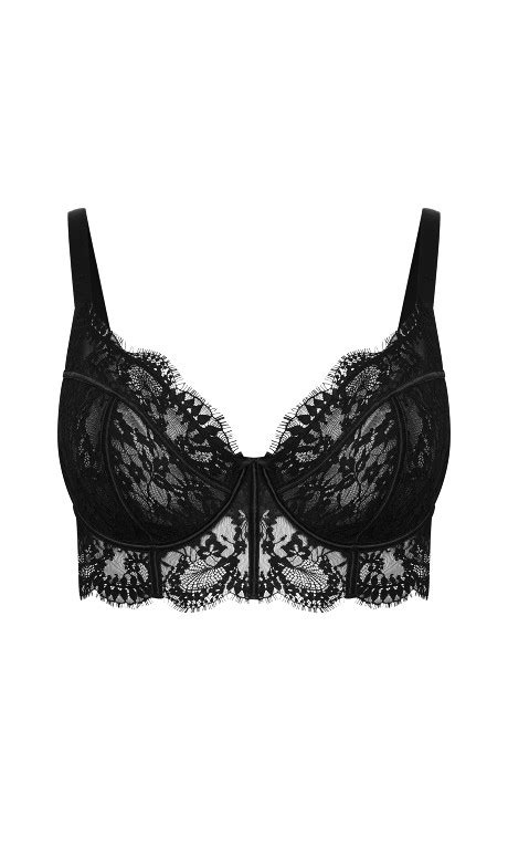 arabella lingerie|Womens Plus Size Arabella Black Longline Underwire Bra